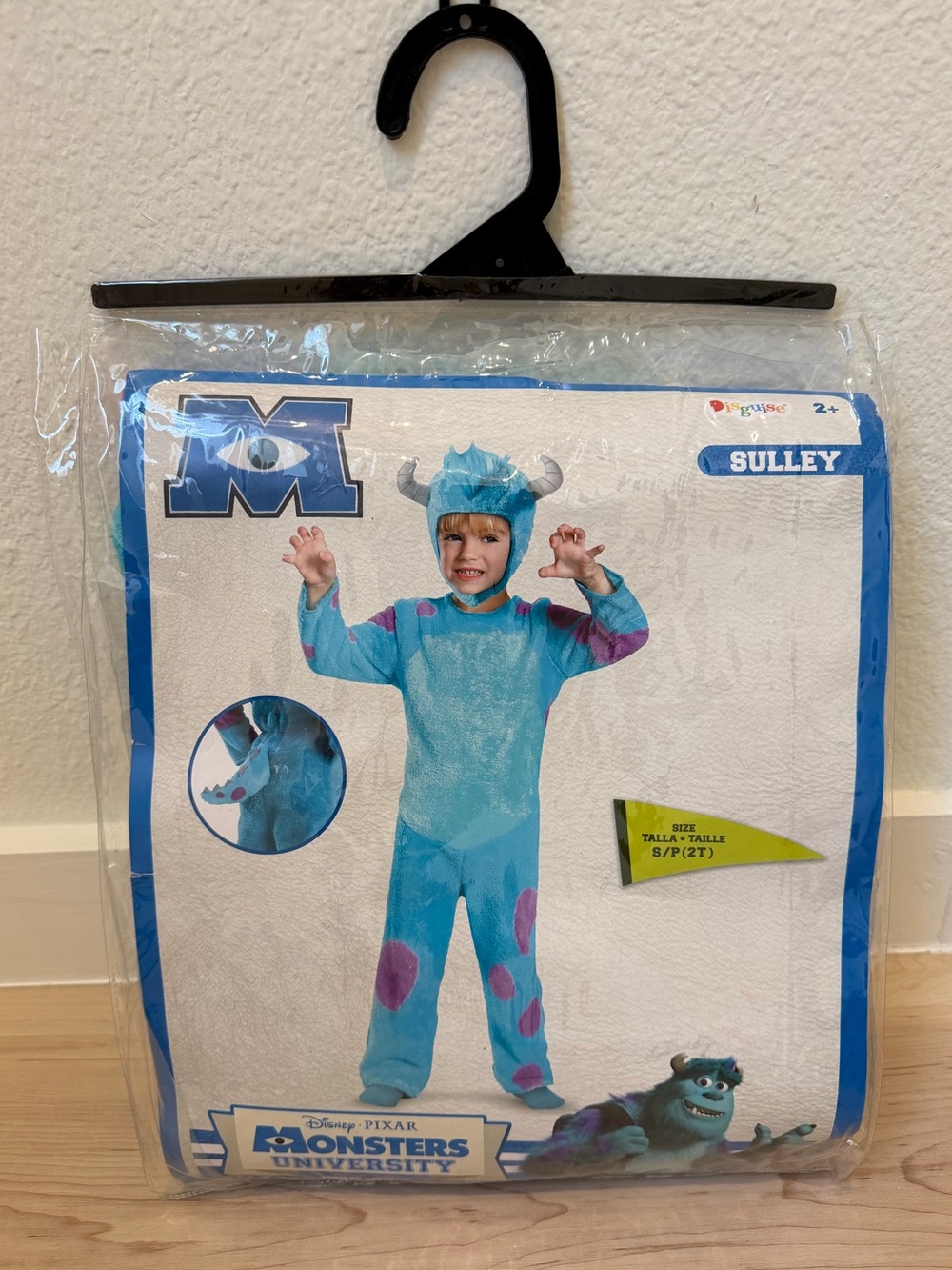 Disguise Sulley Kids Costume in Teal with Purple Spots